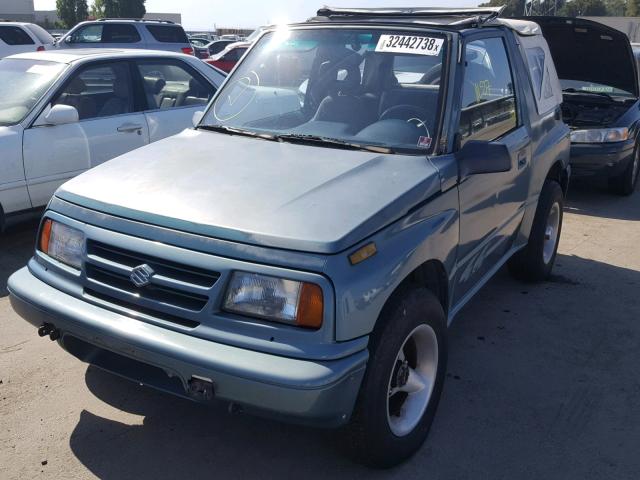 2S3TA02C7T6402905 - 1996 SUZUKI SIDEKICK J GREEN photo 2