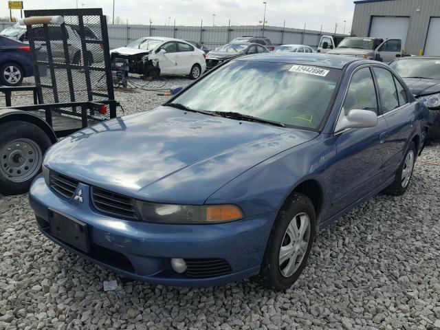 4A3AA46G63E199654 - 2003 MITSUBISHI GALANT ES BLUE photo 2