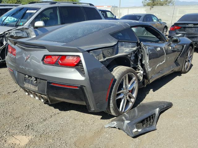 1G1YK2D7XF5119985 - 2015 CHEVROLET CORVETTE S GRAY photo 4