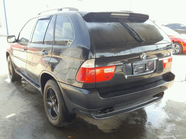 5UXFB33523LH47584 - 2003 BMW X5 4.4I BLACK photo 3