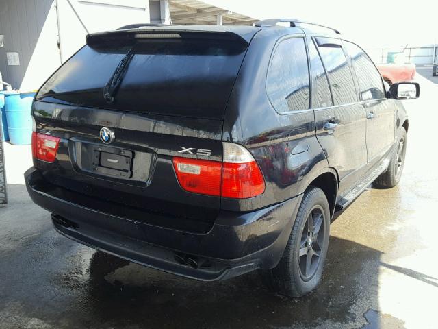 5UXFB33523LH47584 - 2003 BMW X5 4.4I BLACK photo 4