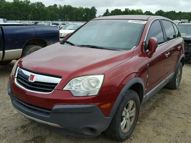 3GSCL33P98S643258 - 2008 SATURN VUE XE MAROON photo 2