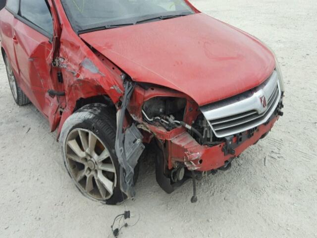 W08AT271385039324 - 2008 SATURN ASTRA XR RED photo 9