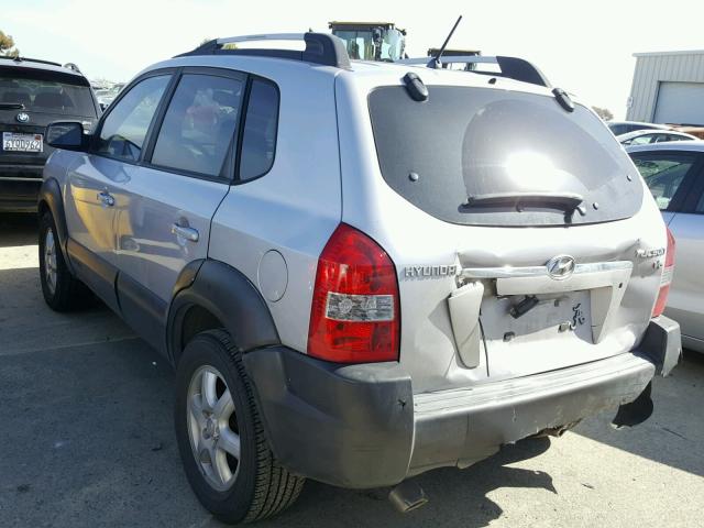 KM8JN12D15U116749 - 2005 HYUNDAI TUCSON GLS SILVER photo 3