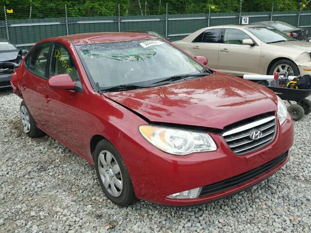 KMHDU46DX8U556291 - 2008 HYUNDAI ELANTRA GL RED photo 1