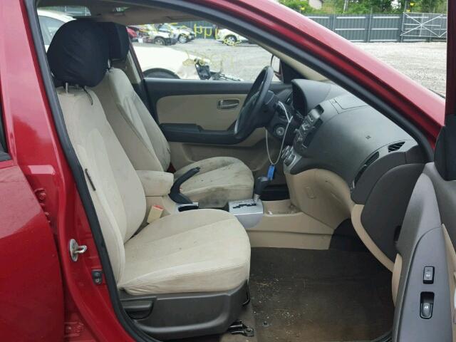 KMHDU46DX8U556291 - 2008 HYUNDAI ELANTRA GL RED photo 5