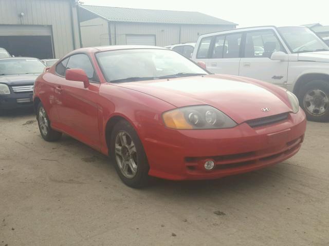 KMHHN65F04U120346 - 2004 HYUNDAI TIBURON GT RED photo 1