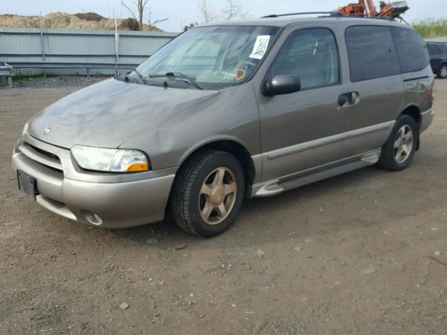 4N2ZN16T72D803414 - 2002 NISSAN QUEST SE GRAY photo 2