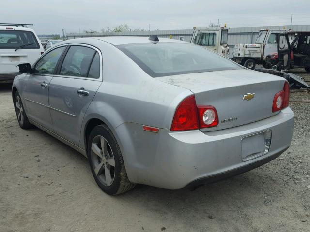 1G1ZC5E09CF132432 - 2012 CHEVROLET MALIBU 1LT SILVER photo 3