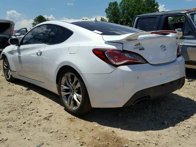 KMHHU6KJ2EU120877 - 2014 HYUNDAI GENESIS CO WHITE photo 3