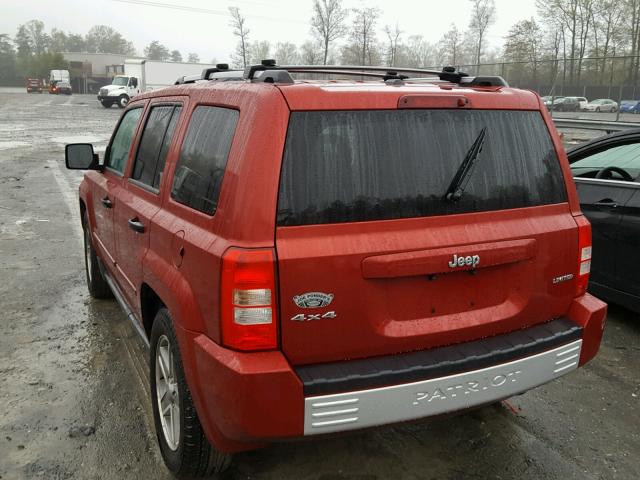 1J8FF48W77D311445 - 2007 JEEP PATRIOT LI RED photo 3