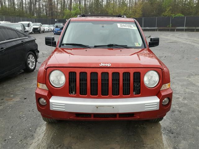 1J8FF48W77D311445 - 2007 JEEP PATRIOT LI RED photo 9