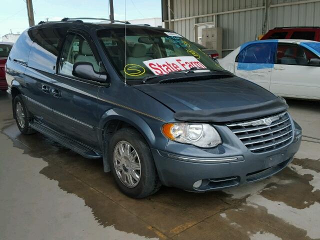 2C8GP64LX5R120031 - 2005 CHRYSLER TOWN & COU BLUE photo 1