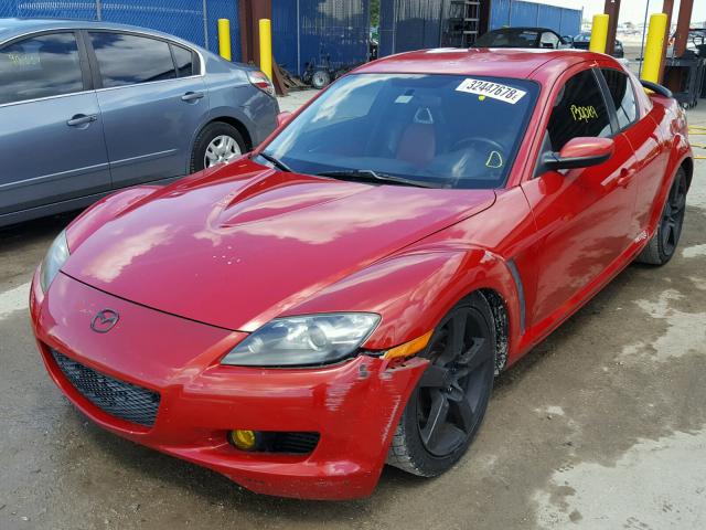 JM1FE17N840102865 - 2004 MAZDA RX8 RED photo 2