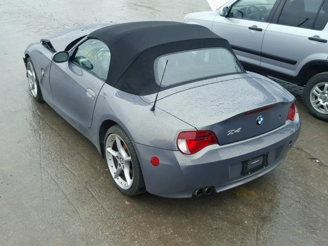 4USBU53537LX02916 - 2007 BMW Z4 3.0SI GRAY photo 3