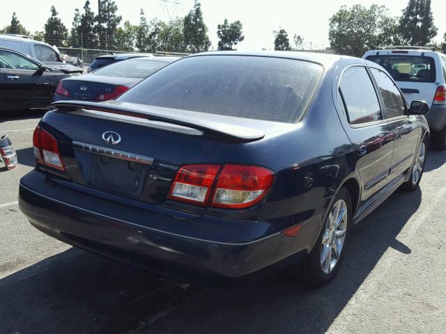 JNKDA31A12T000791 - 2002 INFINITI I35 BLUE photo 4