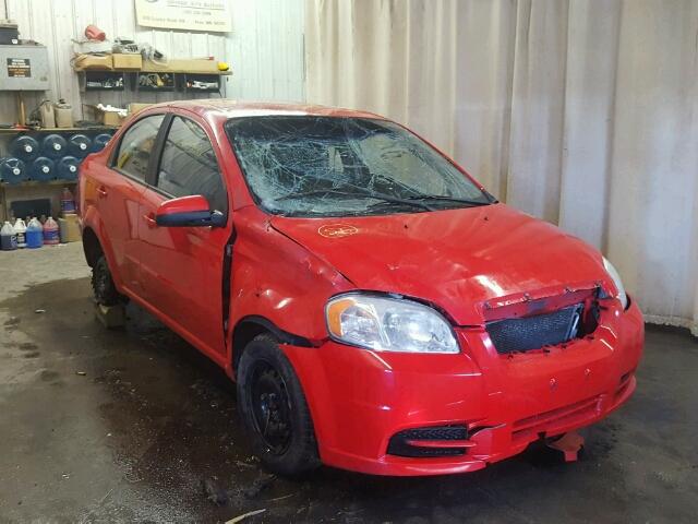 KL1TD56E29B605499 - 2009 CHEVROLET AVEO LS RED photo 1