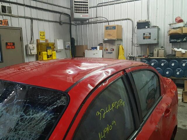 KL1TD56E29B605499 - 2009 CHEVROLET AVEO LS RED photo 9