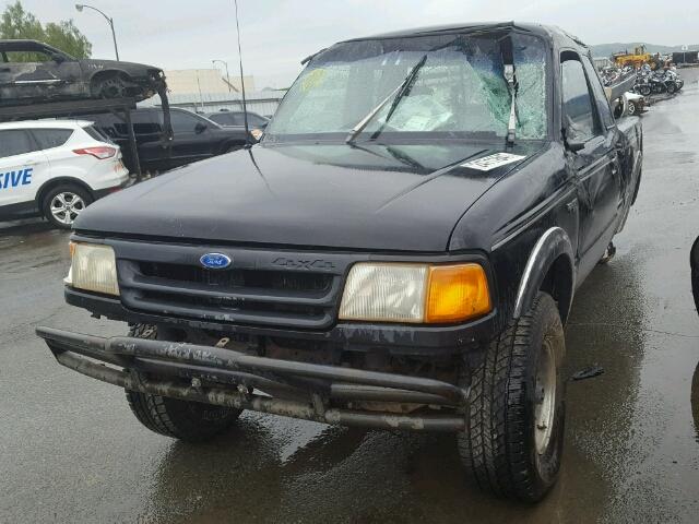 1FTCR15U7PTA07203 - 1993 FORD RANGER SUP BLACK photo 2