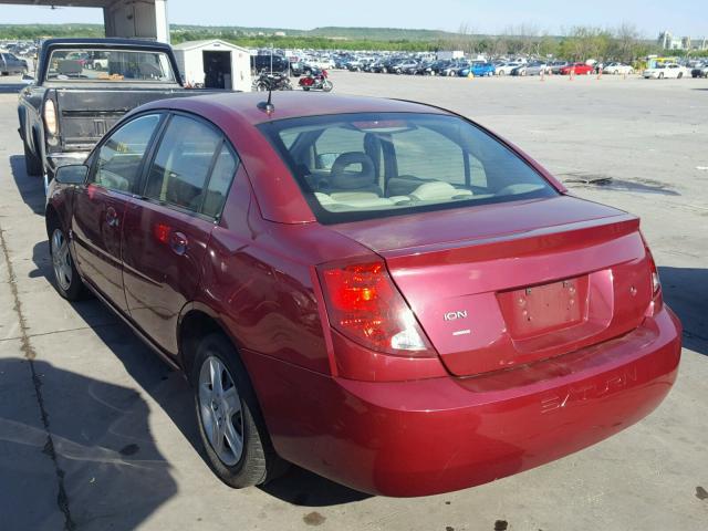 1G8AJ55F16Z205840 - 2006 SATURN ION LEVEL მუქწითელი ფოტო 3