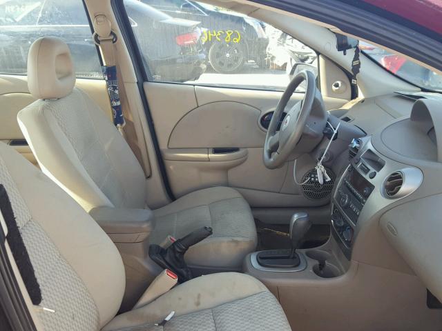 1G8AJ55F16Z205840 - 2006 SATURN ION LEVEL მუქწითელი ფოტო 5