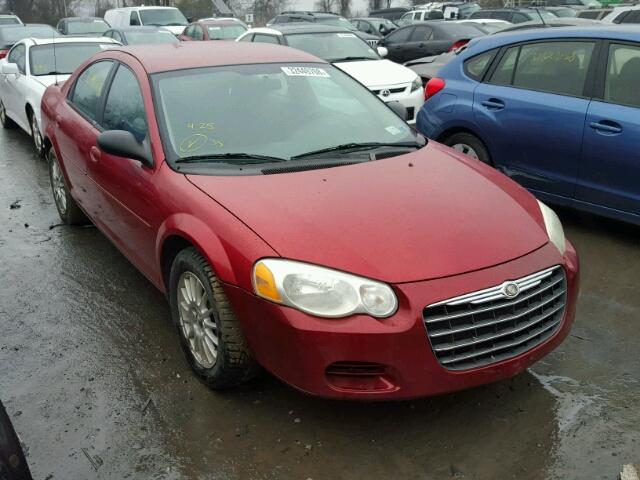 1C3EL46X35N706127 - 2005 CHRYSLER SEBRING RED photo 1