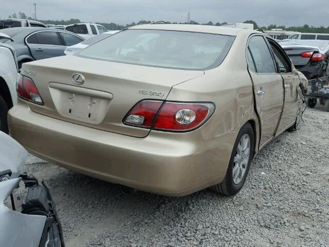 JTHBA30G740015698 - 2004 LEXUS ES 330 GOLD photo 4