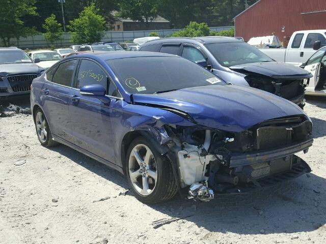 3FA6P0H98DR255774 - 2013 FORD FUSION BLUE photo 1