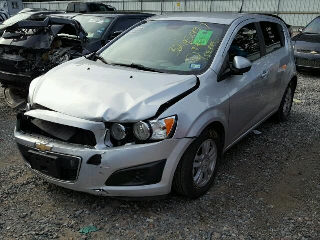 1G1JC6SH4D4102068 - 2013 CHEVROLET SONIC LT SILVER photo 2