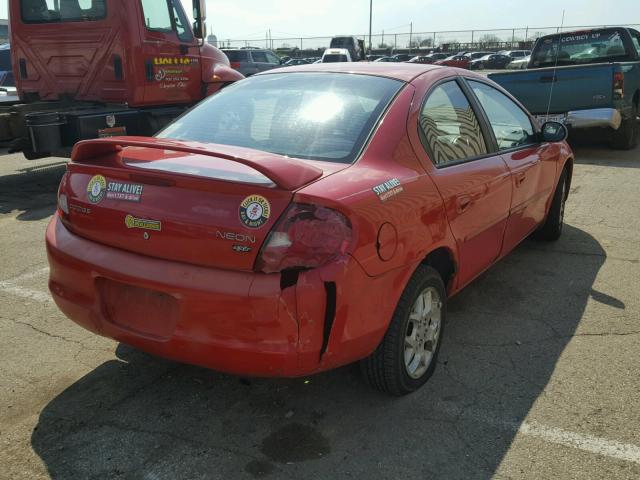 1B3ES56C32D628579 - 2002 DODGE NEON ES RED photo 4