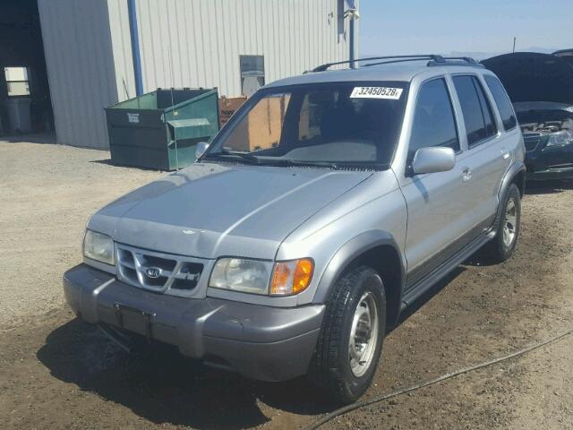 KNDJA723315700987 - 2001 KIA SPORTAGE SILVER photo 2