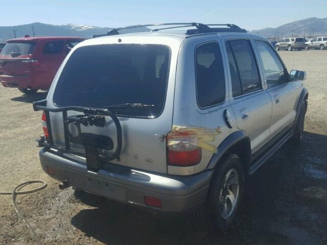 KNDJA723315700987 - 2001 KIA SPORTAGE SILVER photo 4