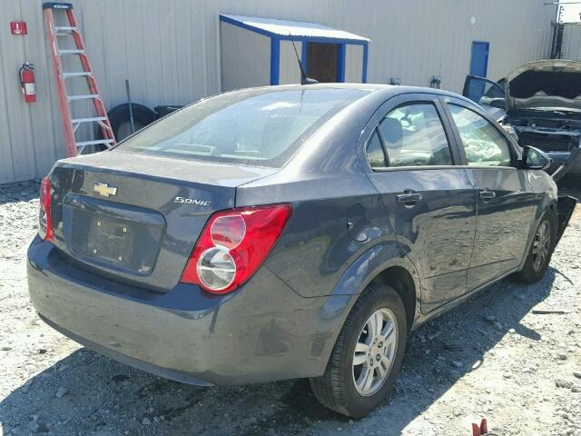 1G1JA5SH3C4197379 - 2012 CHEVROLET SONIC LS GRAY photo 4