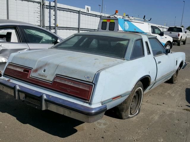 8J87S214478 - 1978 FORD THUNDERBIR BLUE photo 4