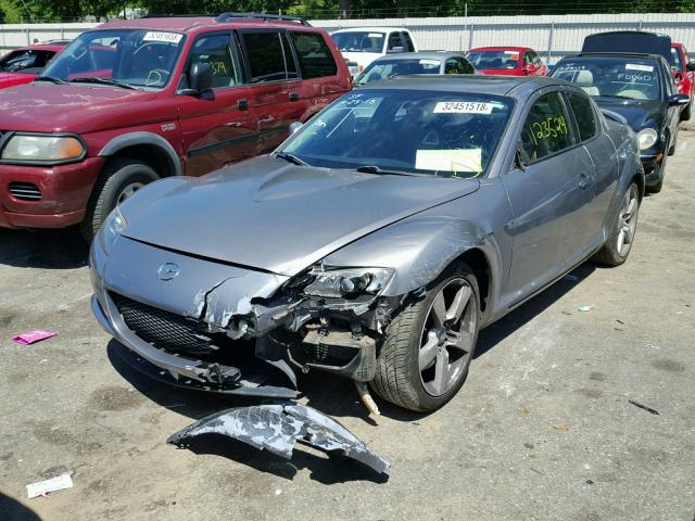 JM1FE17N540131045 - 2004 MAZDA RX8 GRAY photo 2