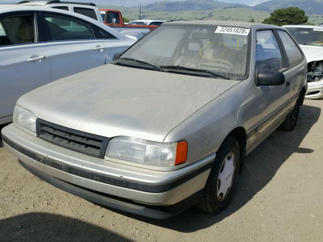 KMHVD12J3MU130399 - 1991 HYUNDAI EXCEL TAN photo 2