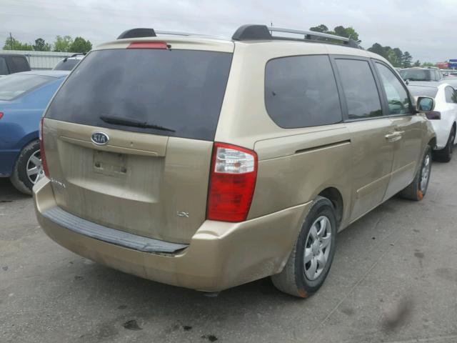 KNDMB233966080482 - 2006 KIA SEDONA EX GOLD photo 4