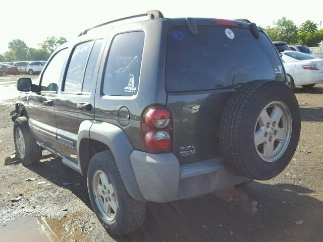 1J4GL48K86W102780 - 2006 JEEP LIBERTY CHARCOAL photo 3