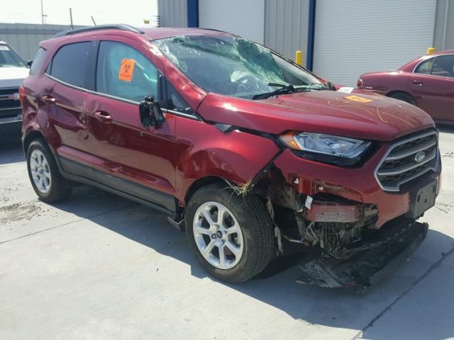 MAJ3P1TE8JC161286 - 2018 FORD ECOSPORT S RED photo 1