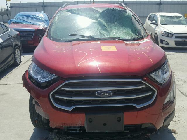 MAJ3P1TE8JC161286 - 2018 FORD ECOSPORT S RED photo 9