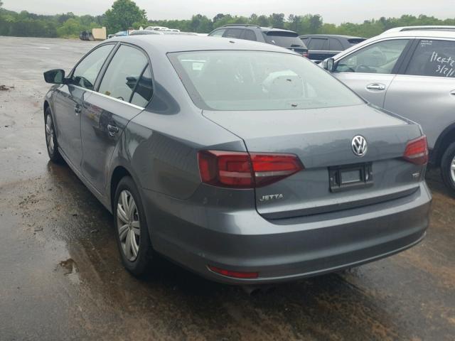 3VW2B7AJ8HM347875 - 2017 VOLKSWAGEN JETTA S 灰色 照片 3