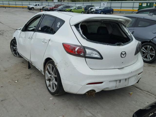 JM1BL1L33C1594528 - 2012 MAZDA SPEED 3 WHITE photo 3