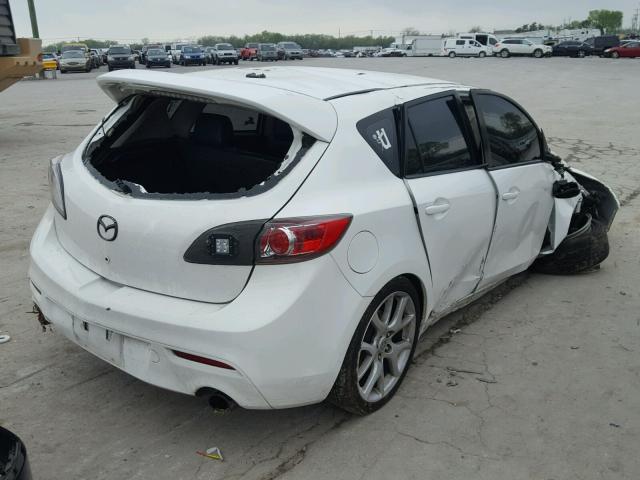 JM1BL1L33C1594528 - 2012 MAZDA SPEED 3 WHITE photo 4