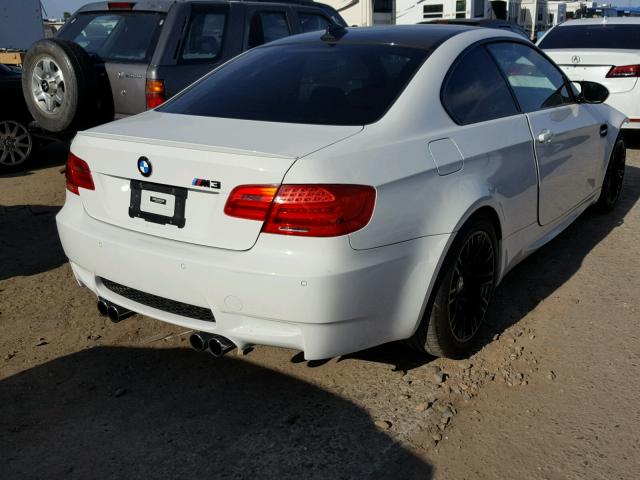 WBSKG9C50CE798533 - 2012 BMW M3 WHITE photo 4