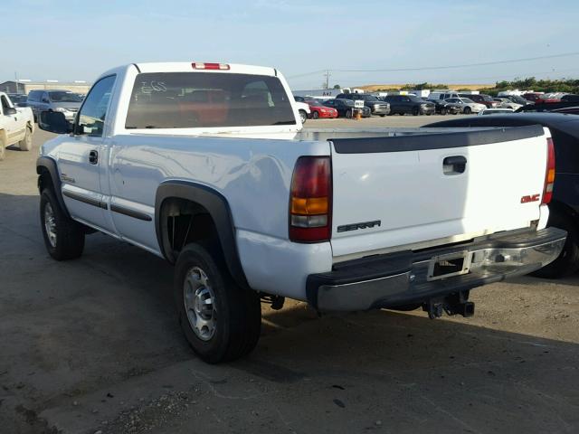 1GTHC24121E286284 - 2001 GMC SIERRA C25 WHITE photo 3