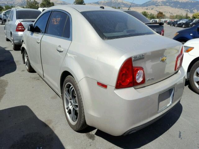 1G1ZB5EBXAF135650 - 2010 CHEVROLET MALIBU LS GOLD photo 3