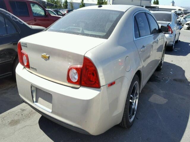 1G1ZB5EBXAF135650 - 2010 CHEVROLET MALIBU LS GOLD photo 4