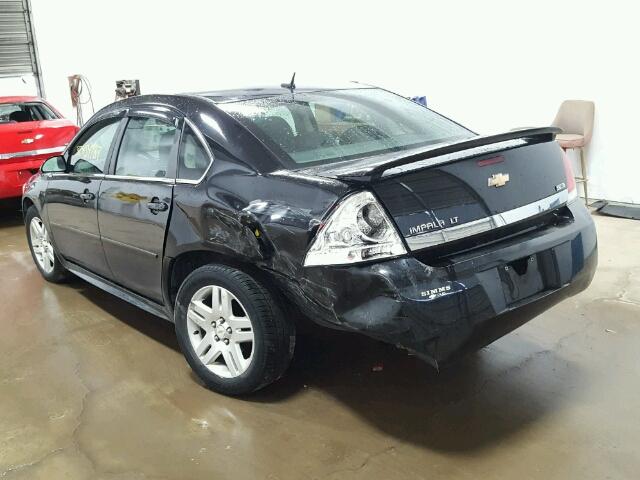 2G1WB5EKXA1189850 - 2010 CHEVROLET IMPALA LT BLACK photo 3