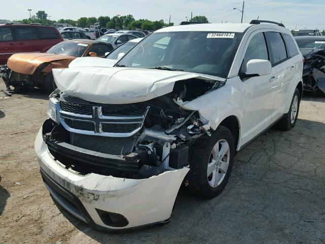 3D4PH1FG2BT562413 - 2011 DODGE JOURNEY MA WHITE photo 2