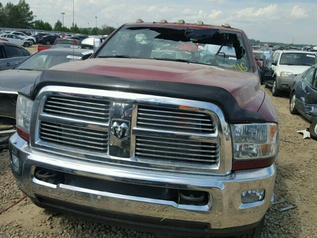 3D73Y4CL8BG570299 - 2011 DODGE RAM 3500 MAROON photo 10